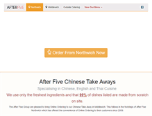 Tablet Screenshot of afterfivechinese.com